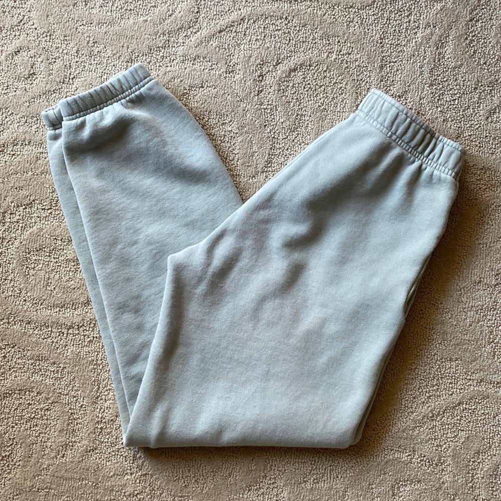Tna | Cozy Fleece Basic Boyfriend Sweatpants GD Glacial Green Oversized XS XXS